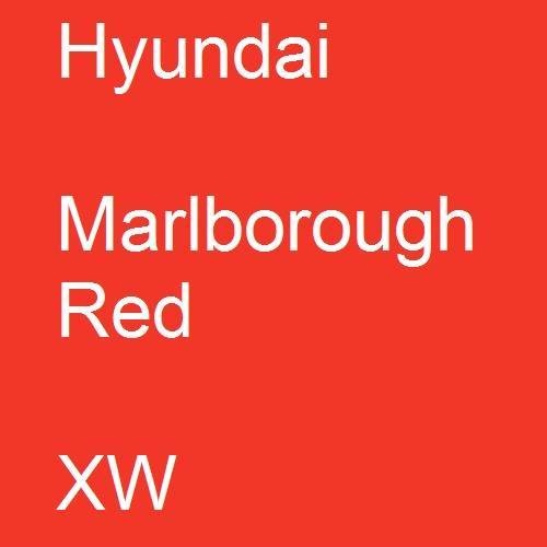 Hyundai, Marlborough Red, XW.